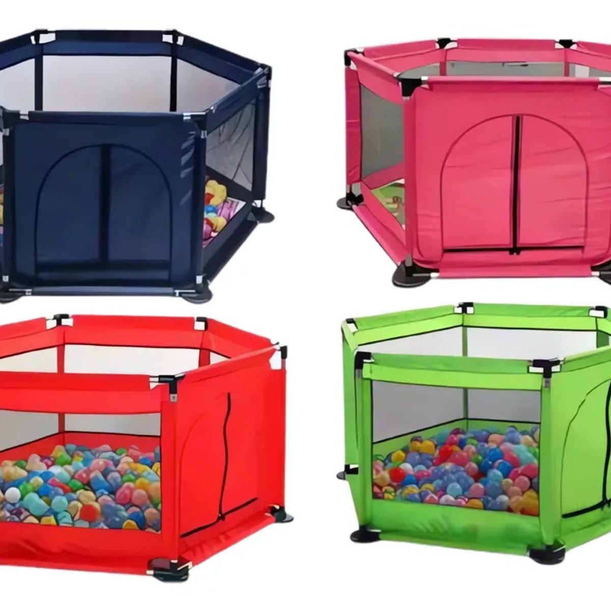 AMERICAN GENERICS - Piscina de Pelotas Infantil 1.2m x 60cm con 30 Pelotas - rosad