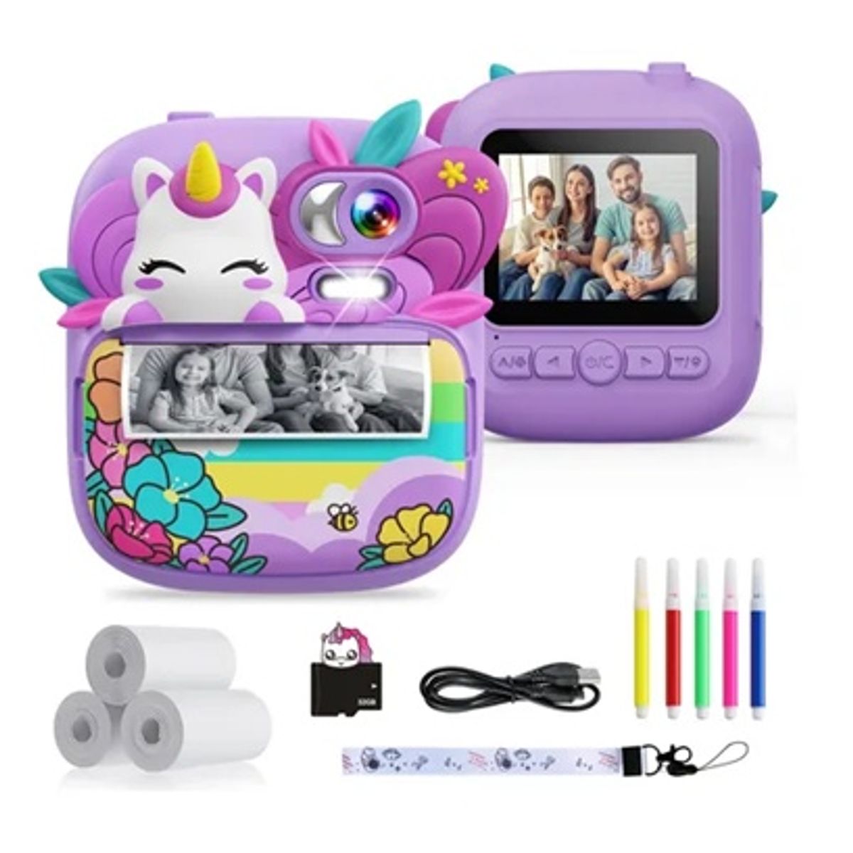 GENERICO - Cámara Infantil Instantánea con Impresora Térmica