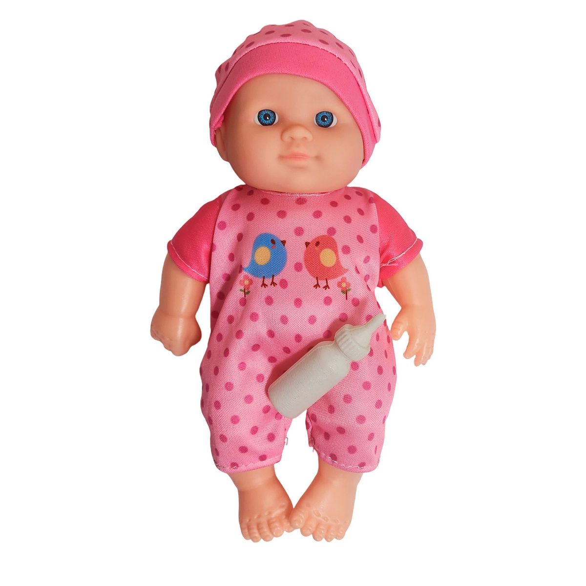 GENERICO - Muñeca Con Vestido Figura + Tetero Juguete Niñas