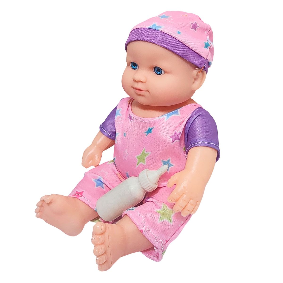 GENERICO - Muñeca Con Vestido Figura + Tetero Juguete Niñas