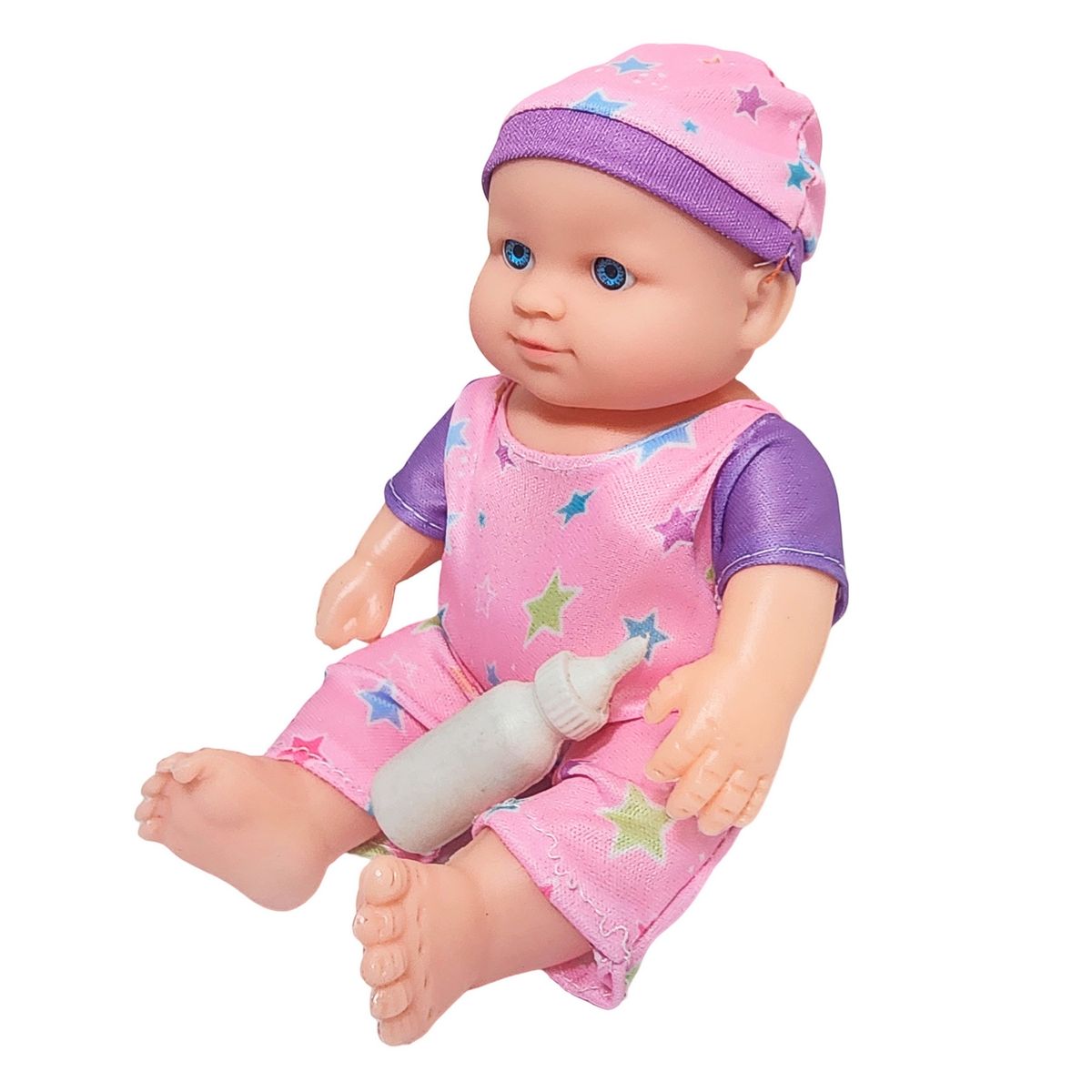 GENERICO - Muñeca Con Vestido Figura + Tetero Juguete Niñas