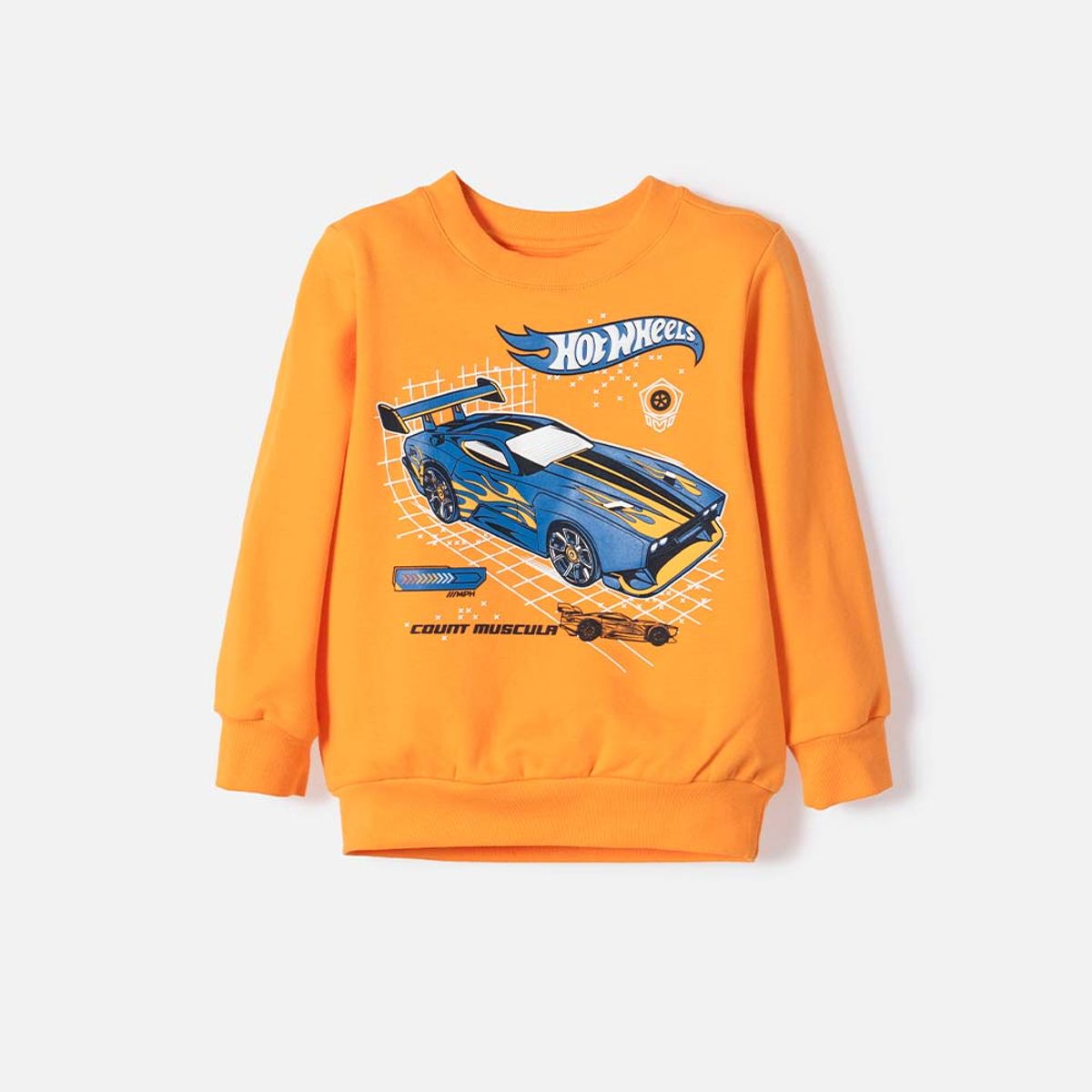 HOT WHEELS - Buzo de Hot Wheels cerrado naranja para niño 2T a 6T