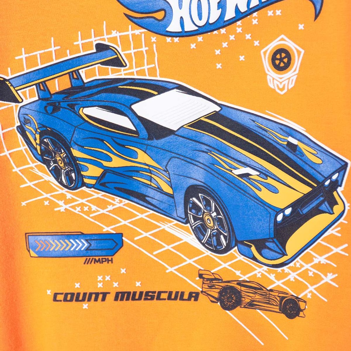 HOT WHEELS - Buzo de Hot Wheels cerrado naranja para niño 2T a 6T