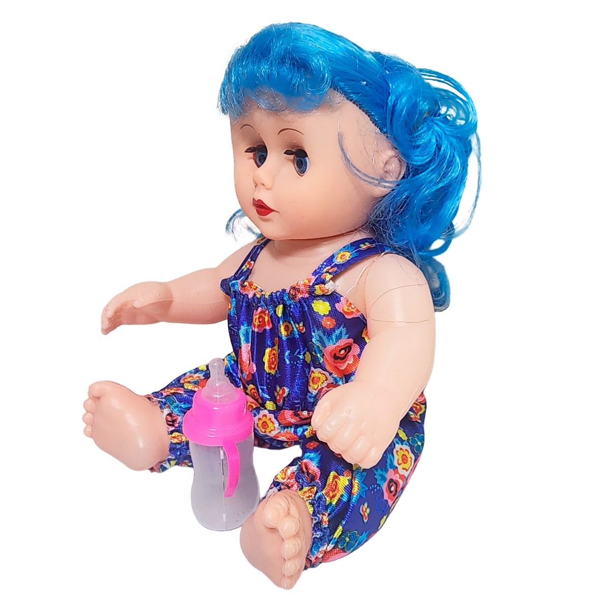 GENERICO - Muñeca Con Vestido Bebe Con Tetero En Bolso Juguete Niñas