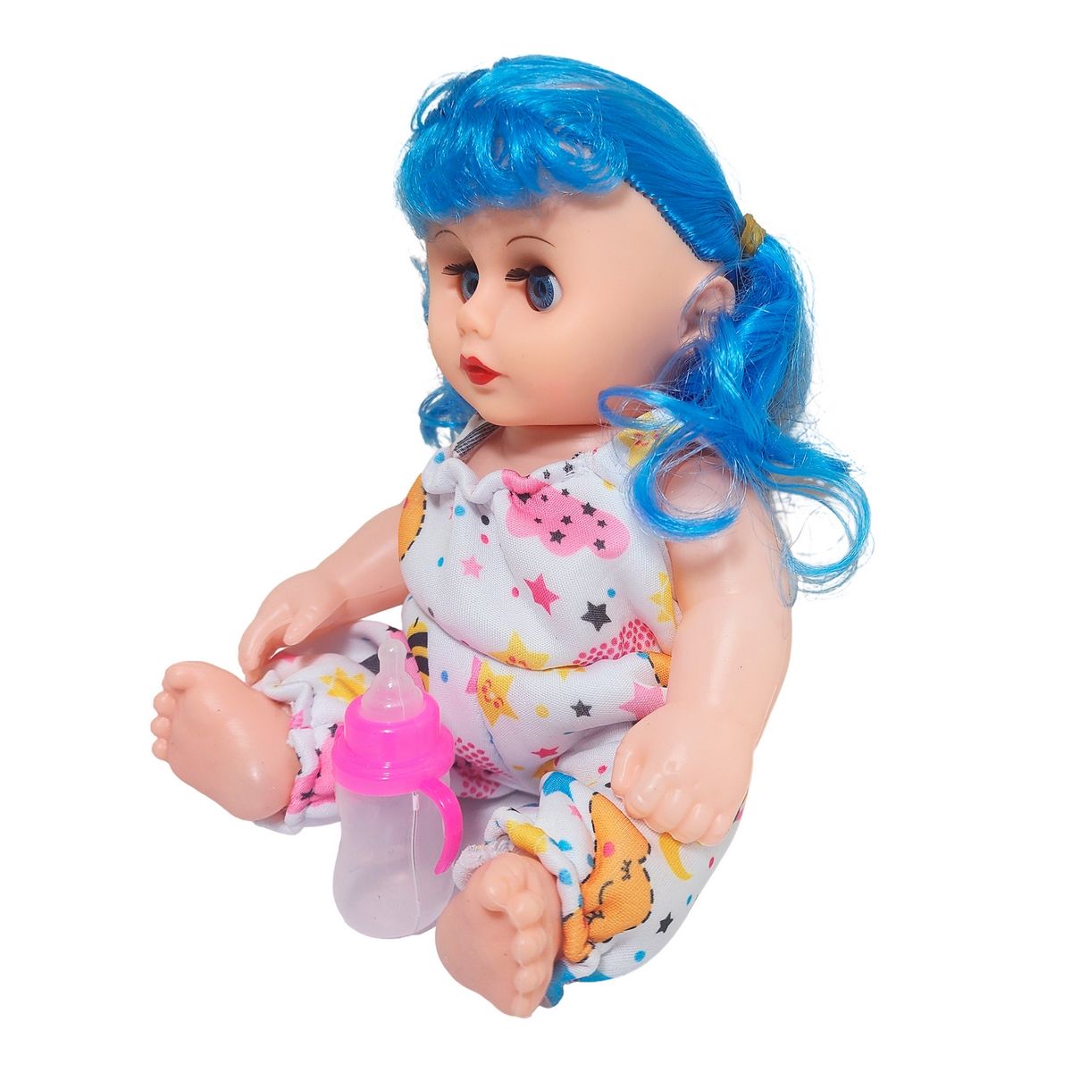 GENERICO - Muñeca Con Vestido Bebe Con Tetero En Bolso Juguete Niñas