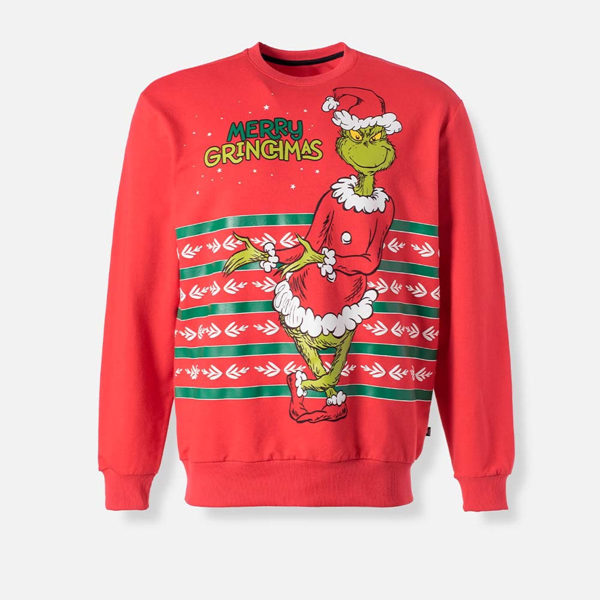 MIC - Buzo de Grinch cerrado rojo para adulto unisex