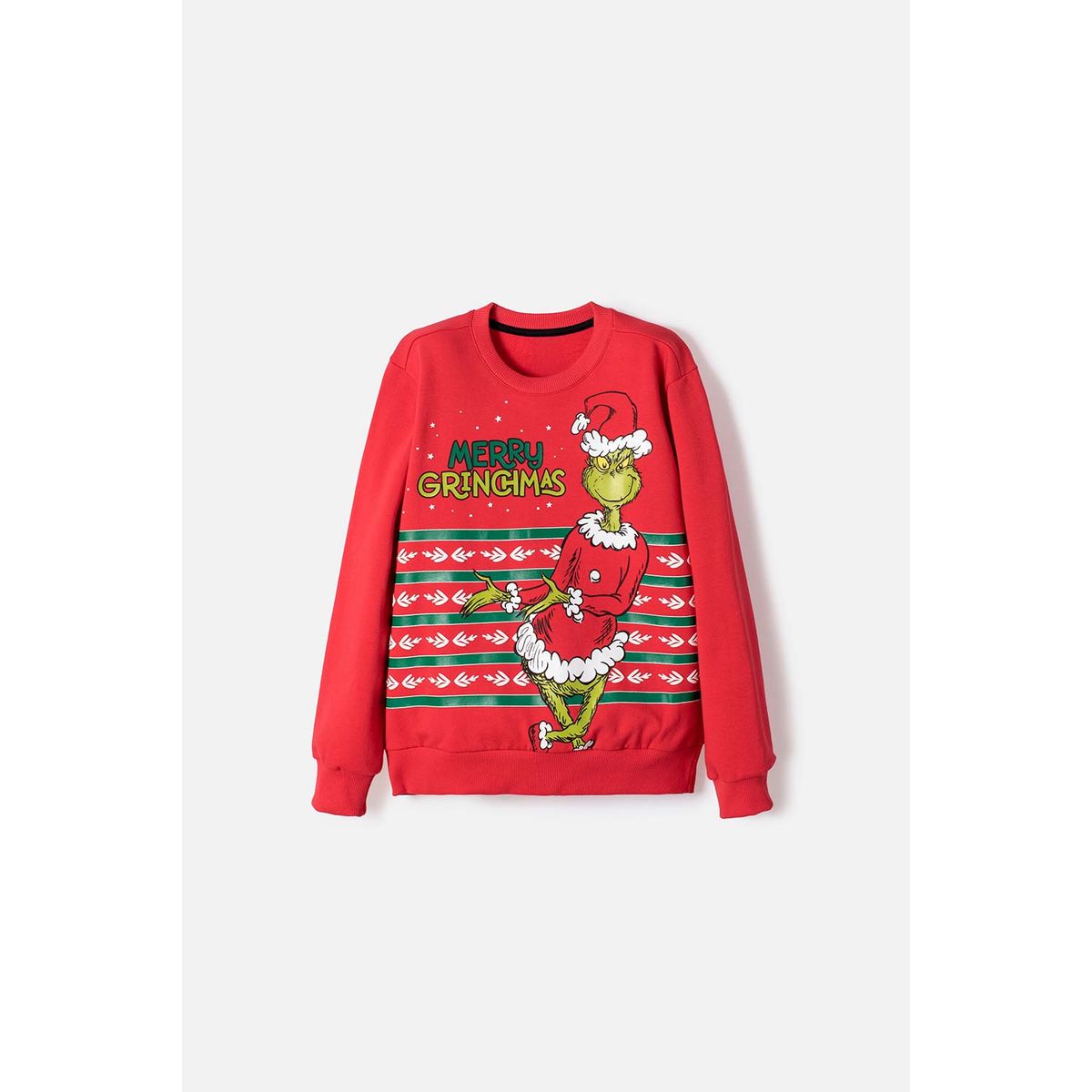 MIC - Buzo de Grinch cerrado rojo para niño