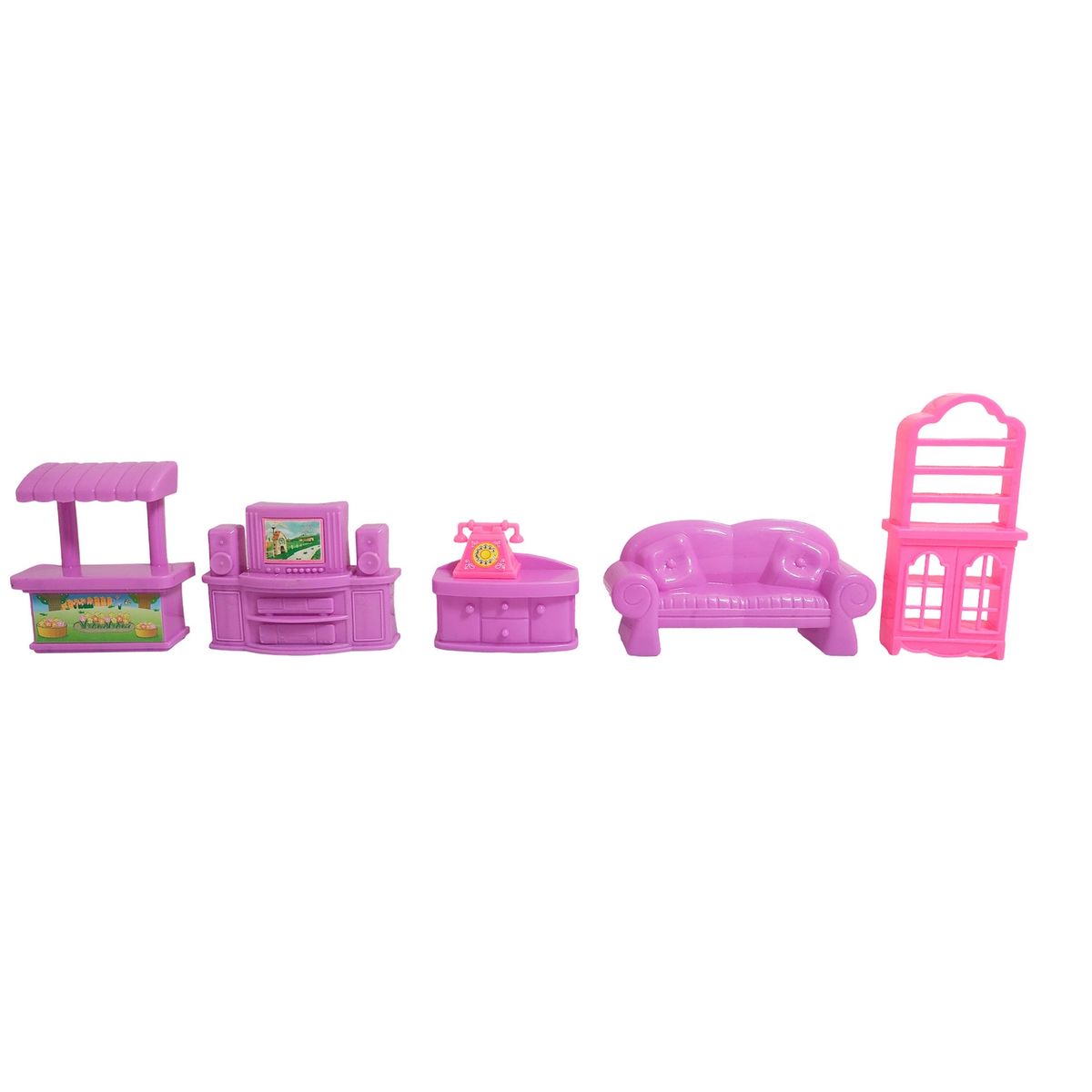 GENERICO - Casa De Muñeca Con Muebles Personajes Grande Juguete