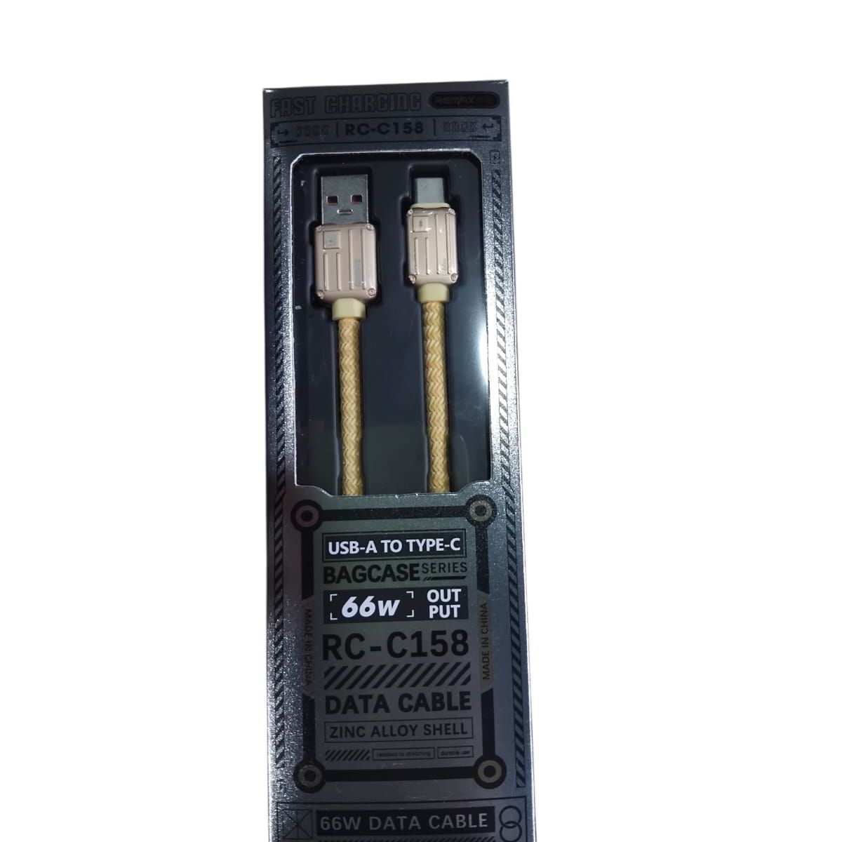 REMAX - Cable Usb A Tipoc Rc-c158 66w Gold Zinc Alloy Remax