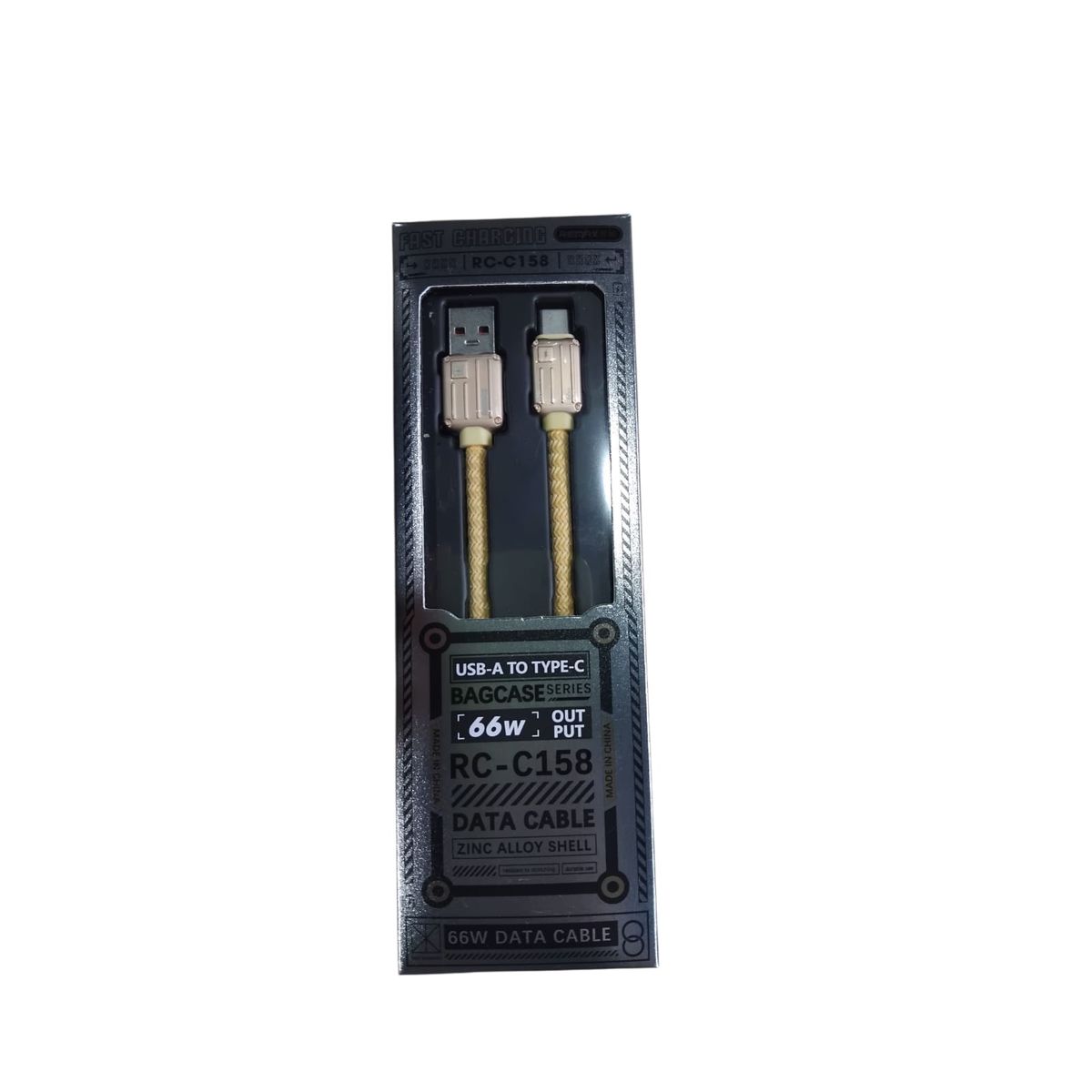 REMAX - Cable Usb A Tipoc Rc-c158 66w Gold Zinc Alloy Remax
