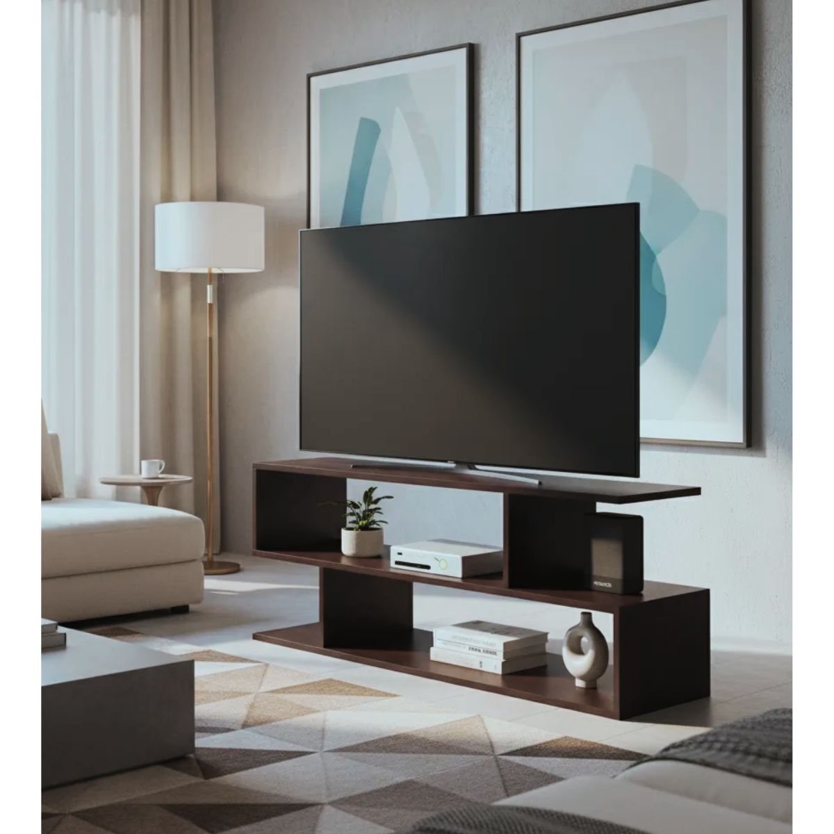 GENERICO - Mesa Tv Mueble Para Televisor Centro De Entretenimiento Lamd_.