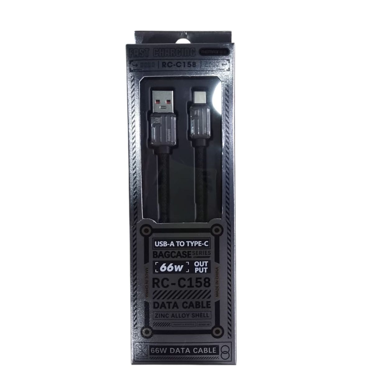 REMAX - Cable Usb A Tipoc Rc-c158 66w Gold Zinc Alloy Remax Negro