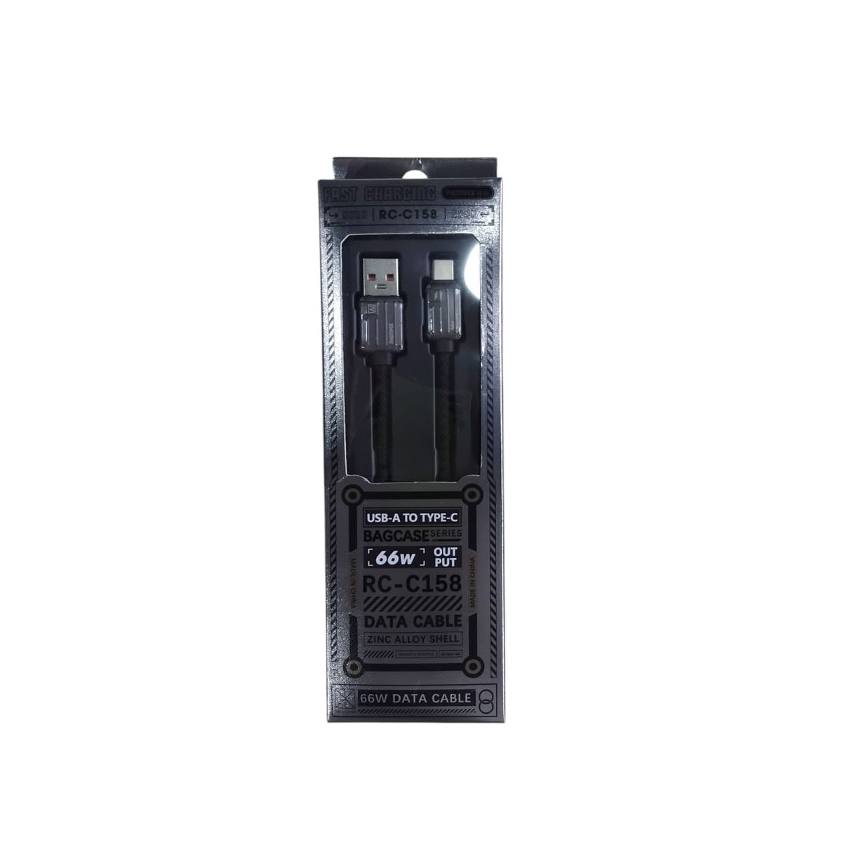 REMAX - Cable Usb A Tipoc Rc-c158 66w Gold Zinc Alloy Remax Negro