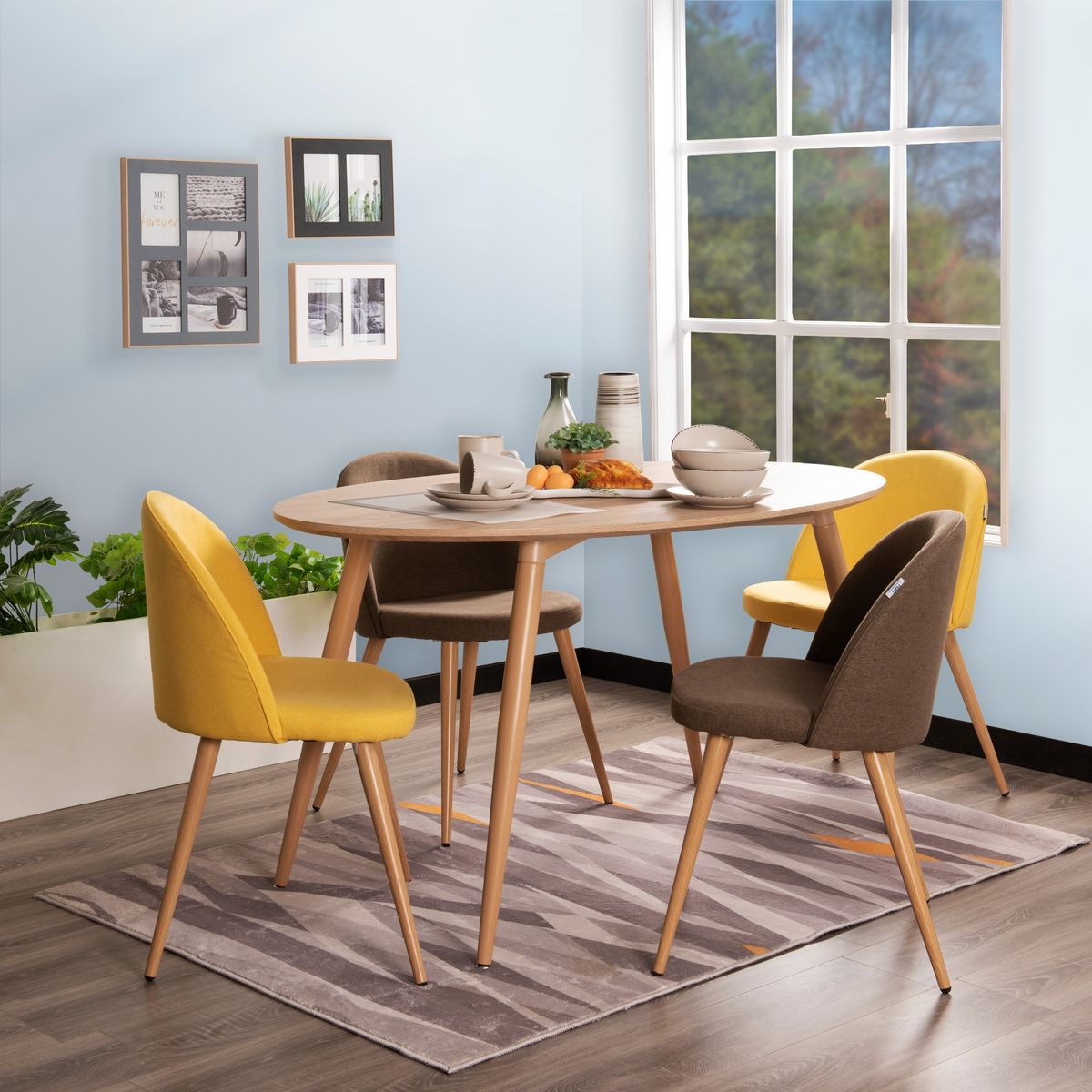 MUEBLES FIOTTI - Mesa de comedor 6 Puestos Madera