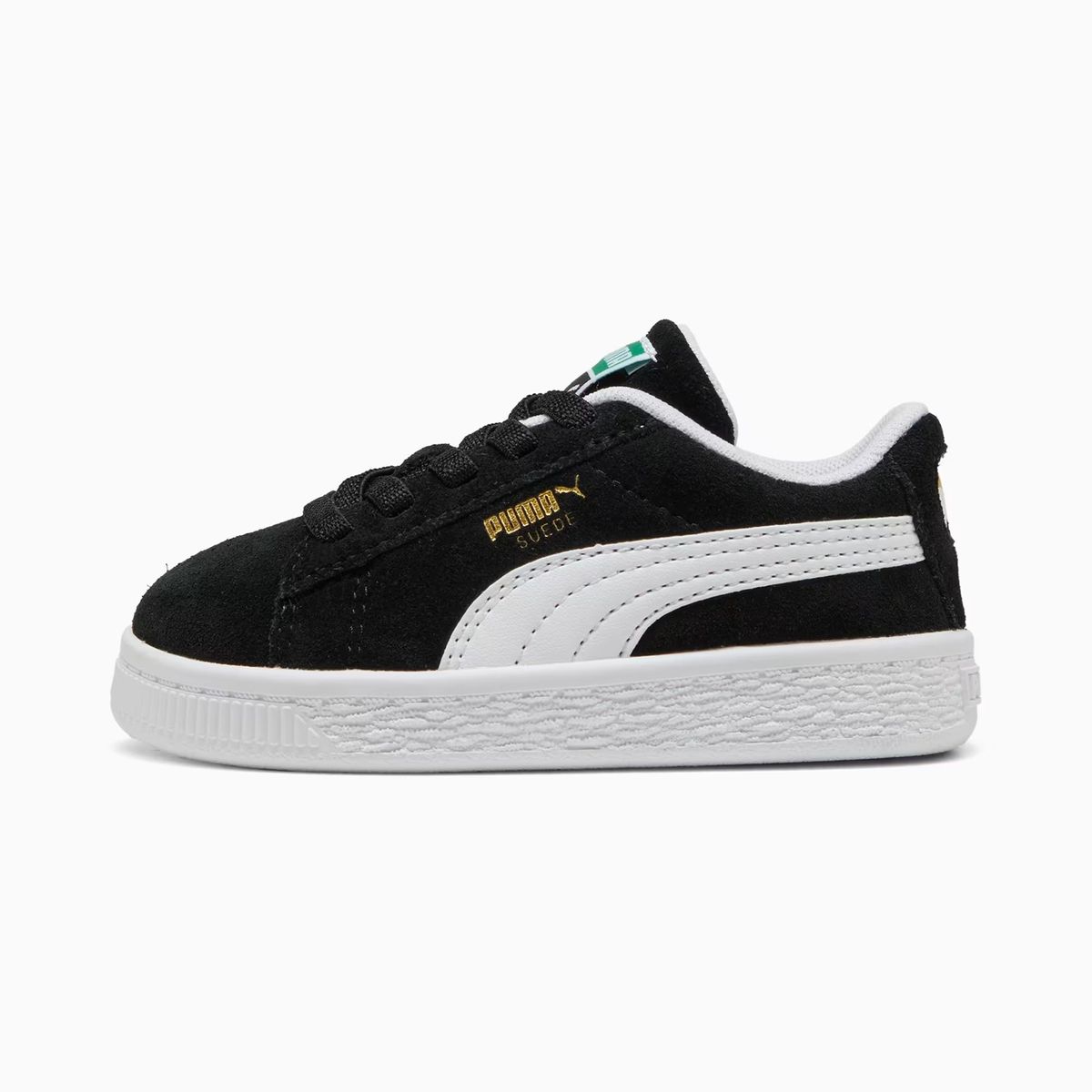 PUMA - Tenis Puma Infante Suede Classic AC 399856-01 Negro Blanco Casual