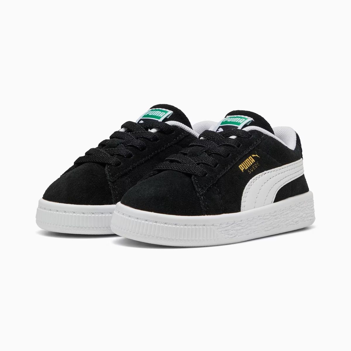 PUMA - Tenis Puma Infante Suede Classic AC 399856-01 Negro Blanco Casual