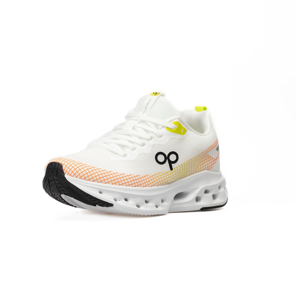 OCEAN PACIFIC - Tenis para Hombre OP De Running Pro Blancos Naranja