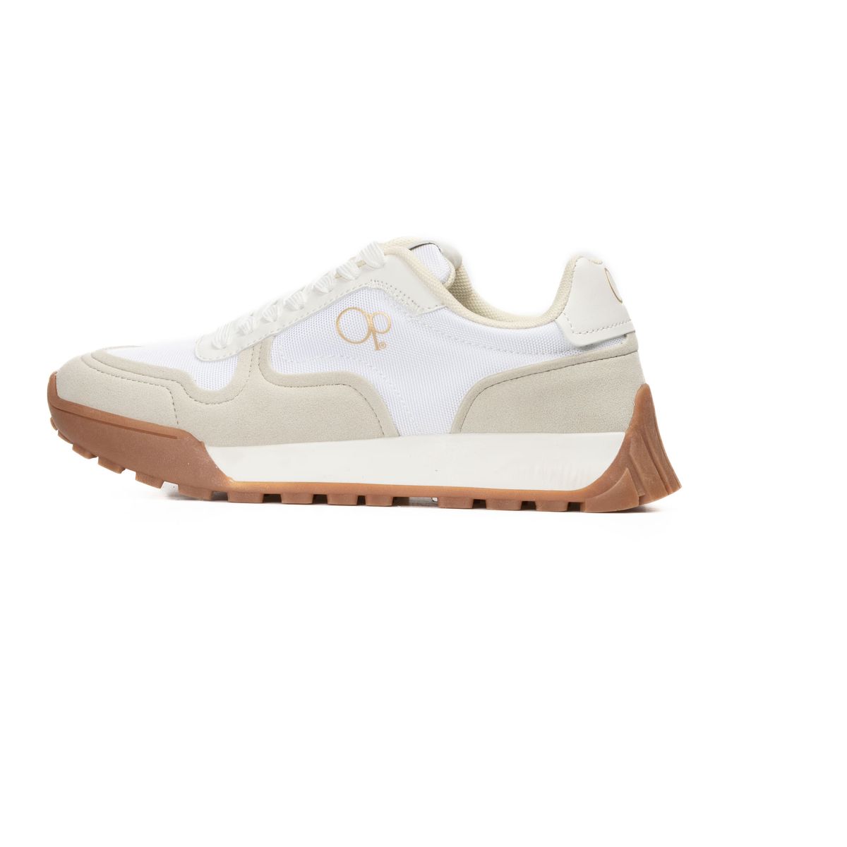 OCEAN PACIFIC - Tenis para Mujer OP Casuales Blanco con gris