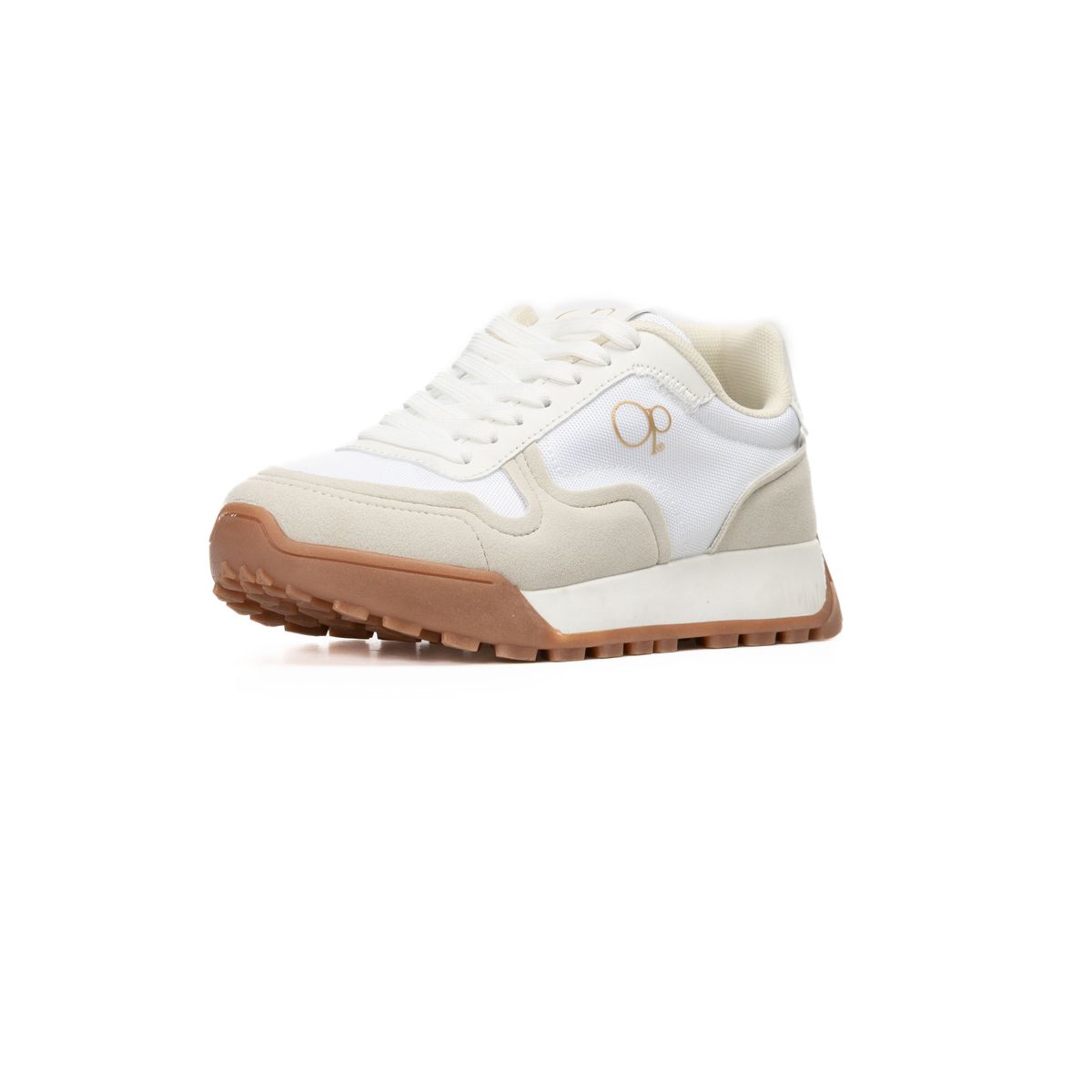 OCEAN PACIFIC - Tenis para Mujer OP Casuales Blanco con gris