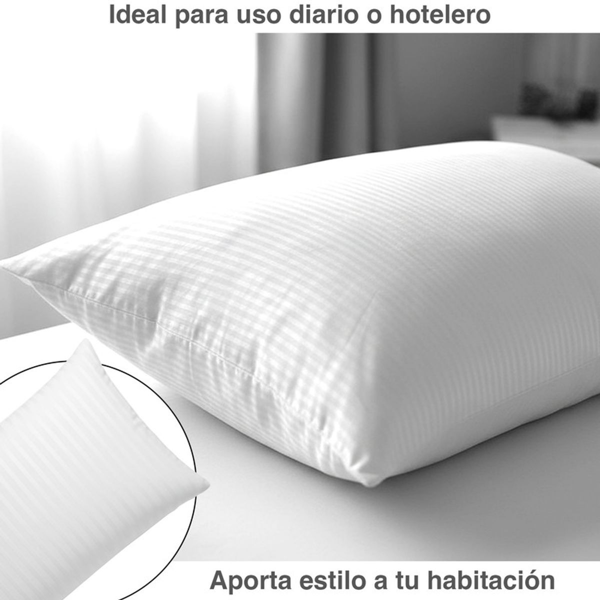 ENERGY PLUS - Sábana Hotelera Cama Doble 140 mt Blanca Suave y Resistente
