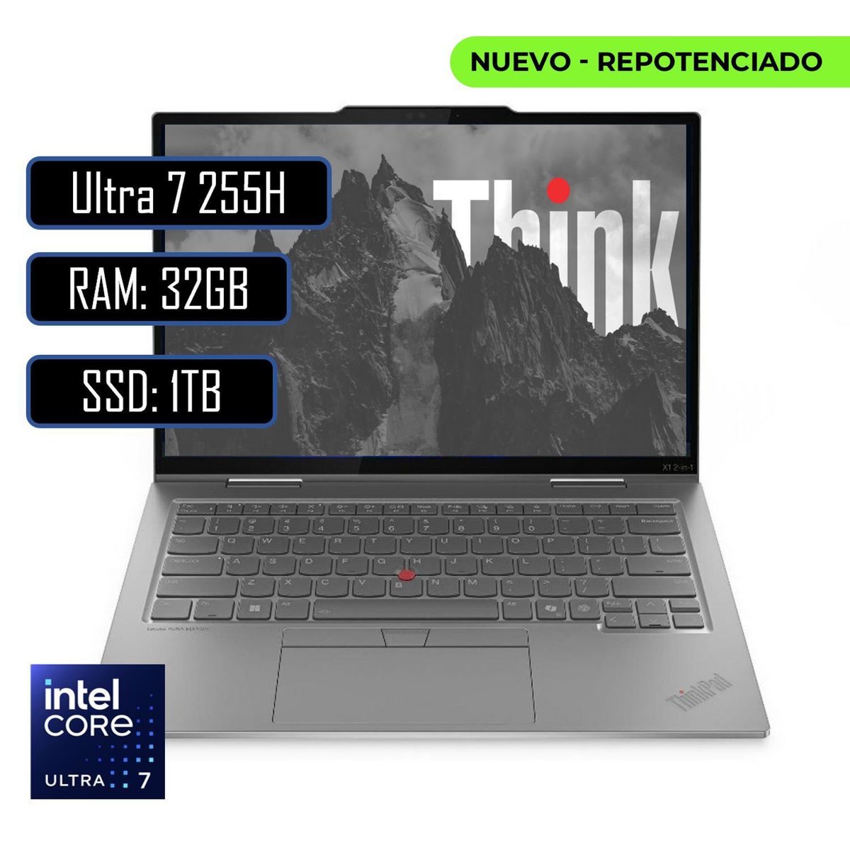 LENOVO - PORTATIL LENOVO THINKPAD X1 2 EN 1 GEN 10 /ULTRA 7 255U/RAM 32GB DDR5/SSD 1TB M.2/WIN11 PRO