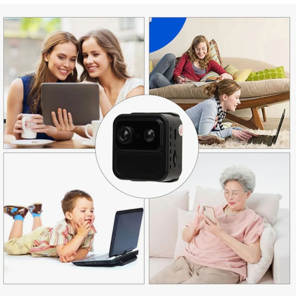 GENERICO - Cámara Espía Mini Modelo R9 Portátil Color Negro Wi-Fi