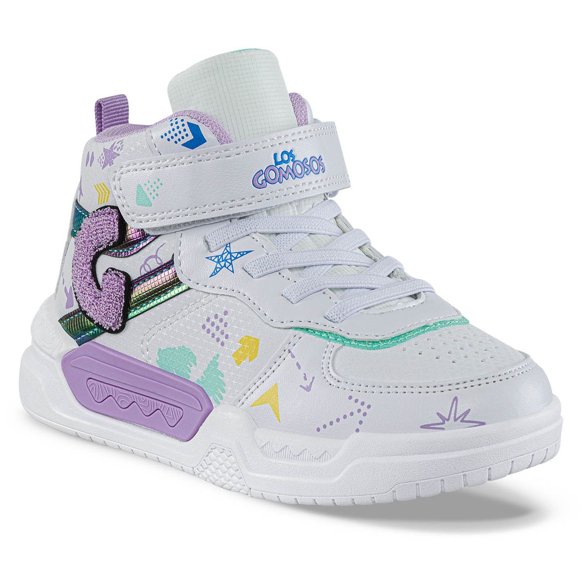 LOS GOMOSOS - Tenis Urbanos Nupalo Blanco-Lila Los Gomosos para Niña