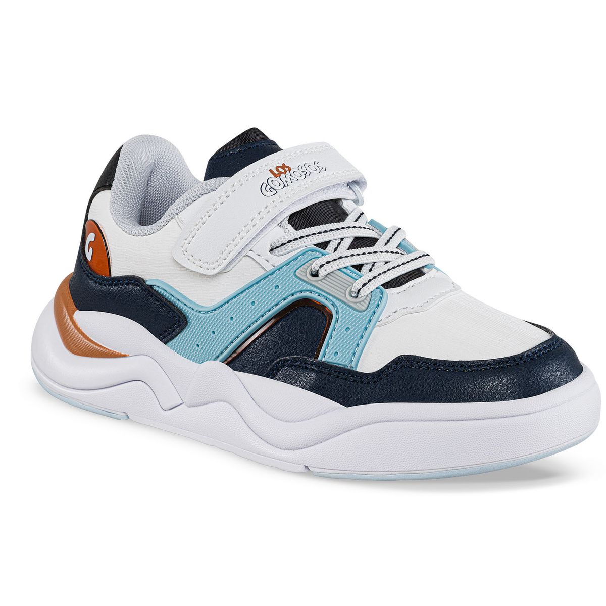 LOS GOMOSOS - Tenis Casuales Tynar Blanco-Azul O Los Gomosos para Niño