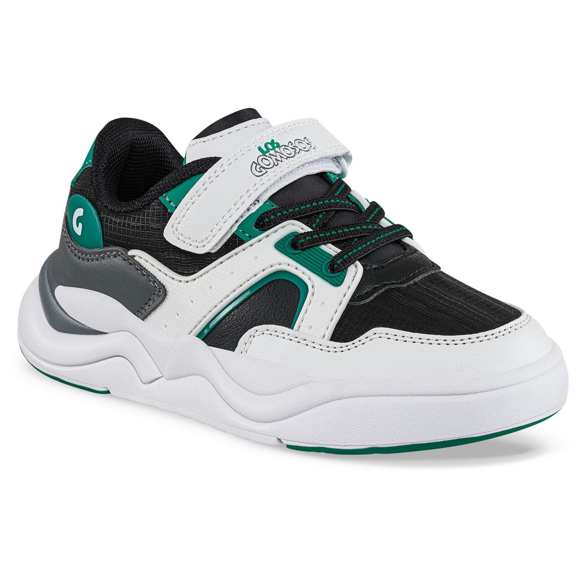 LOS GOMOSOS - Tenis Casuales Tynar Negro-Blanco Los Gomosos para Niño