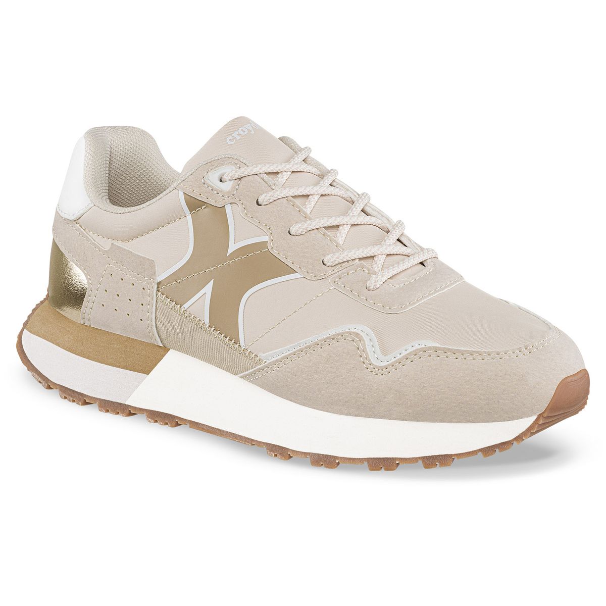 CROYDON - Tenis Urbanos Terniza Beige-Beige Croydon para Mujer