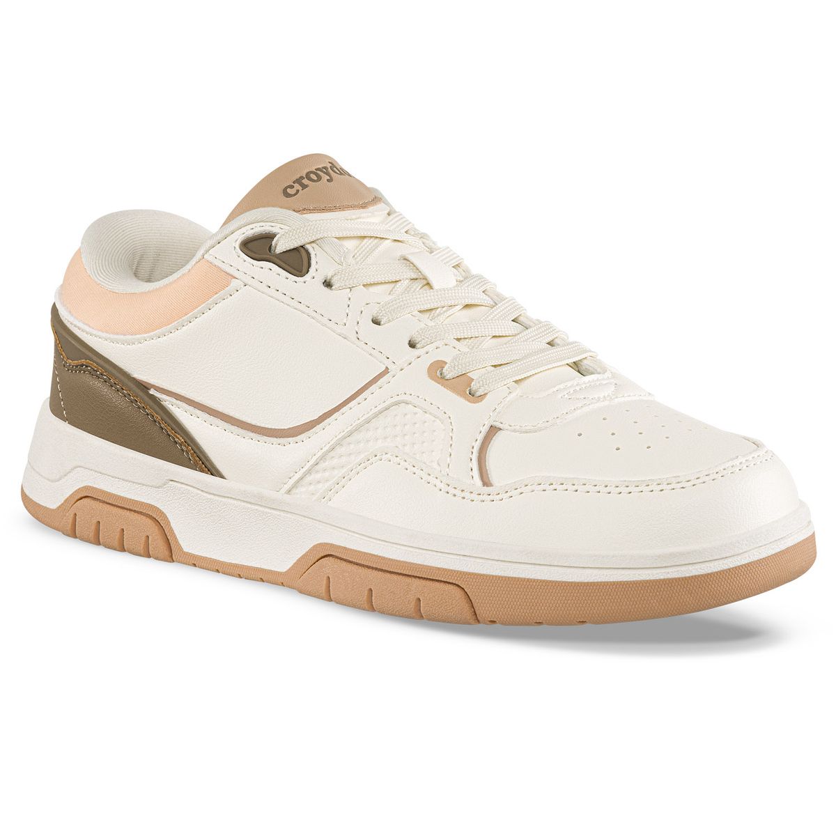 CROYDON - Tenis Urbanos Crazin Beige-Café Croydon para Mujer