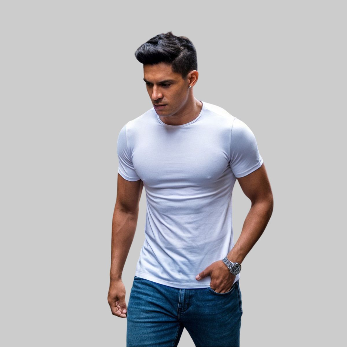AMERICAN GENERICS - CAMISETA BLANCA EMPIRE- SLIM FIT