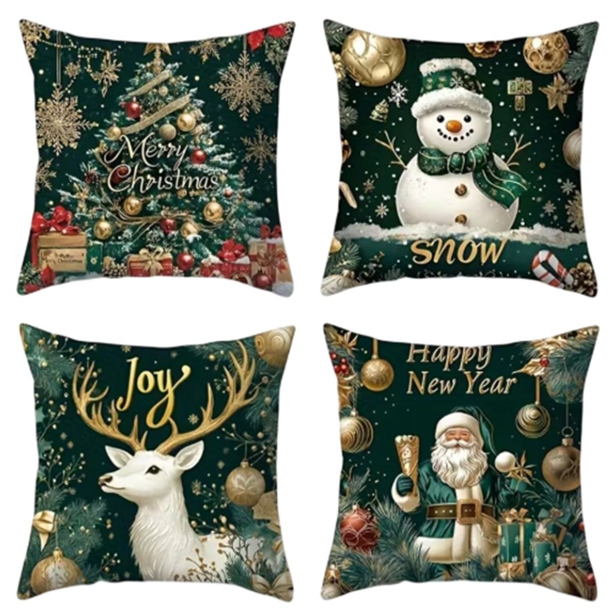 GENERICO - Cojines Navideños Fundas X 2 (40 X 40 Cm) Diseños Exclusivos