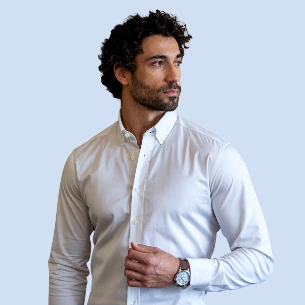 AMERICAN GENERICS - CAMISA BLANCA EMPIRE- SLIM FIT