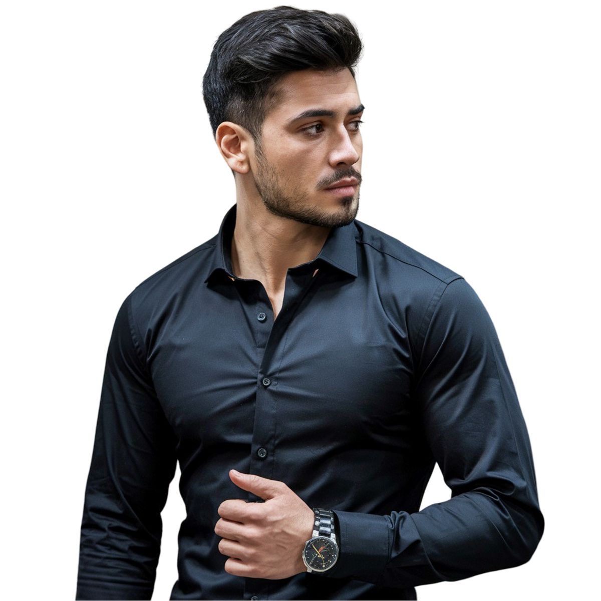 AMERICAN GENERICS - CAMISA AZUL EMPIRE- SLIM FIT