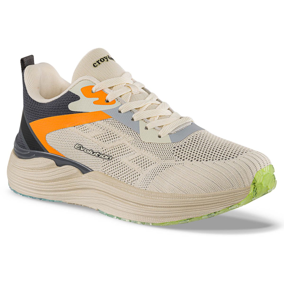 CROYDON - Tenis Running Ranito Beige-Azul Croydon para Hombre