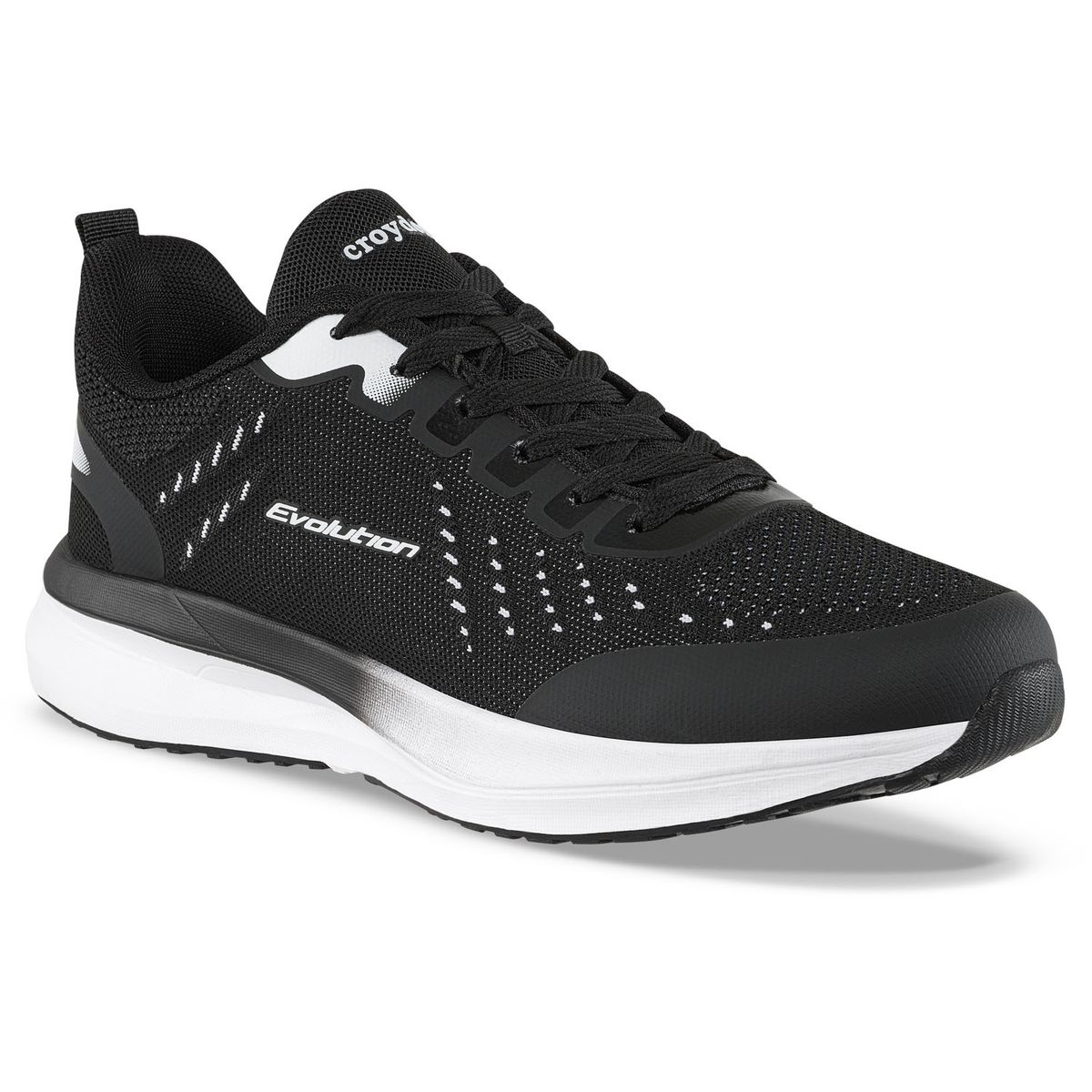 CROYDON - Tenis Running Deno Negro-Blanco Croydon para Hombre