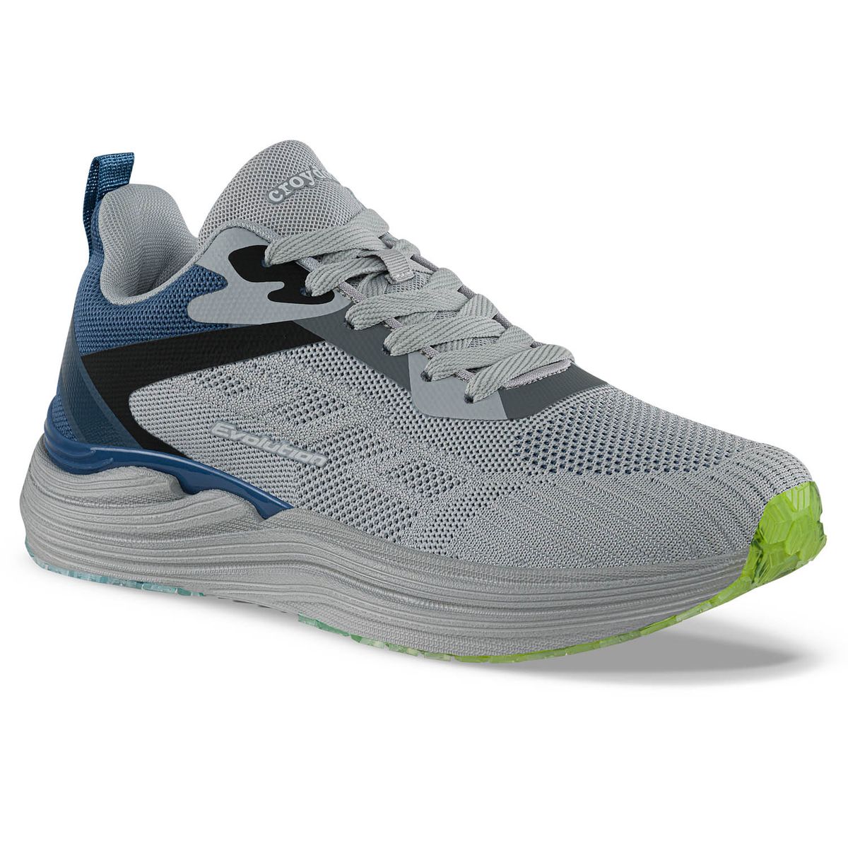 CROYDON - Tenis Running Ranito Gris-Azul Croydon para Hombre