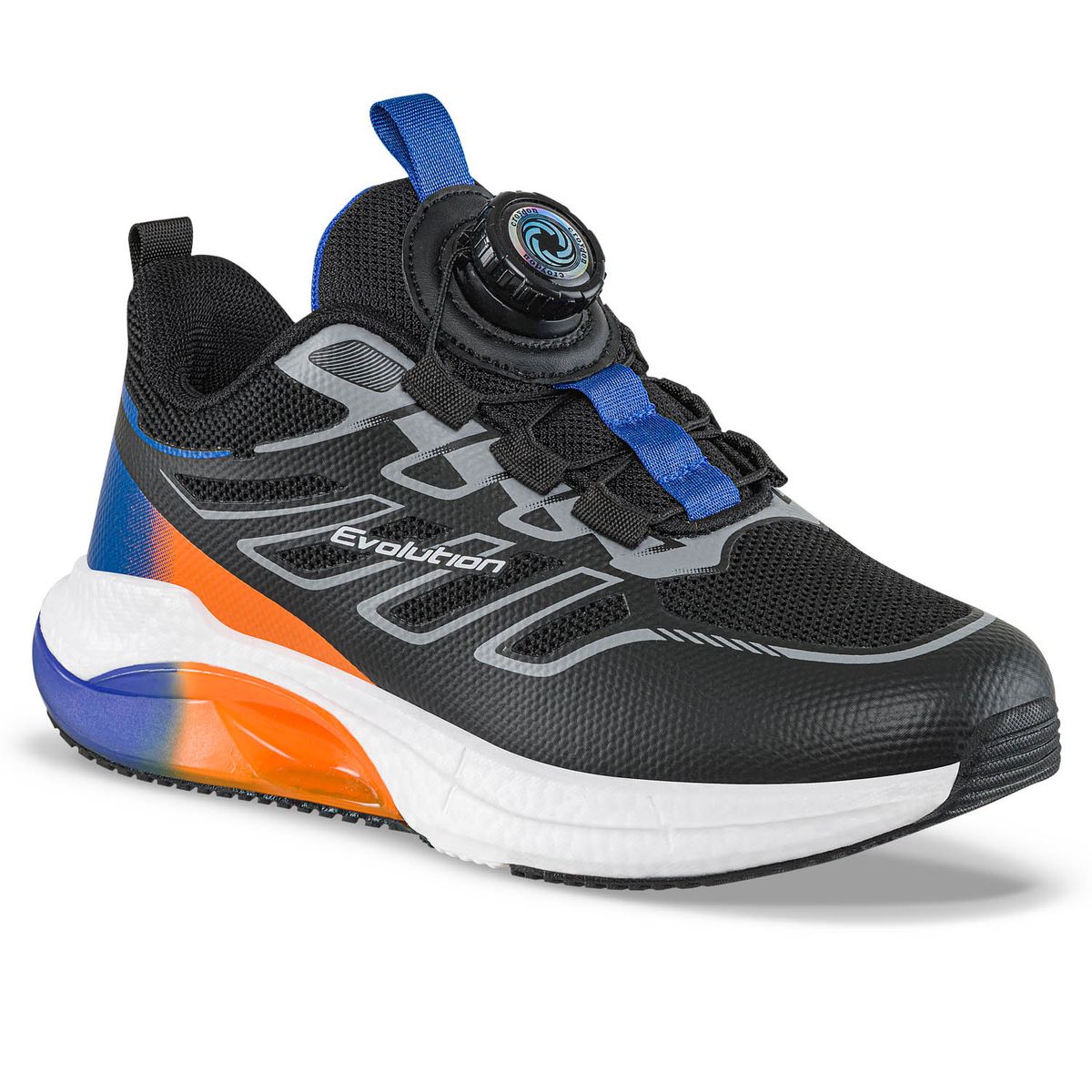 CROYDON - Tenis Running Furam Negro-M.Color Croydon para Niño