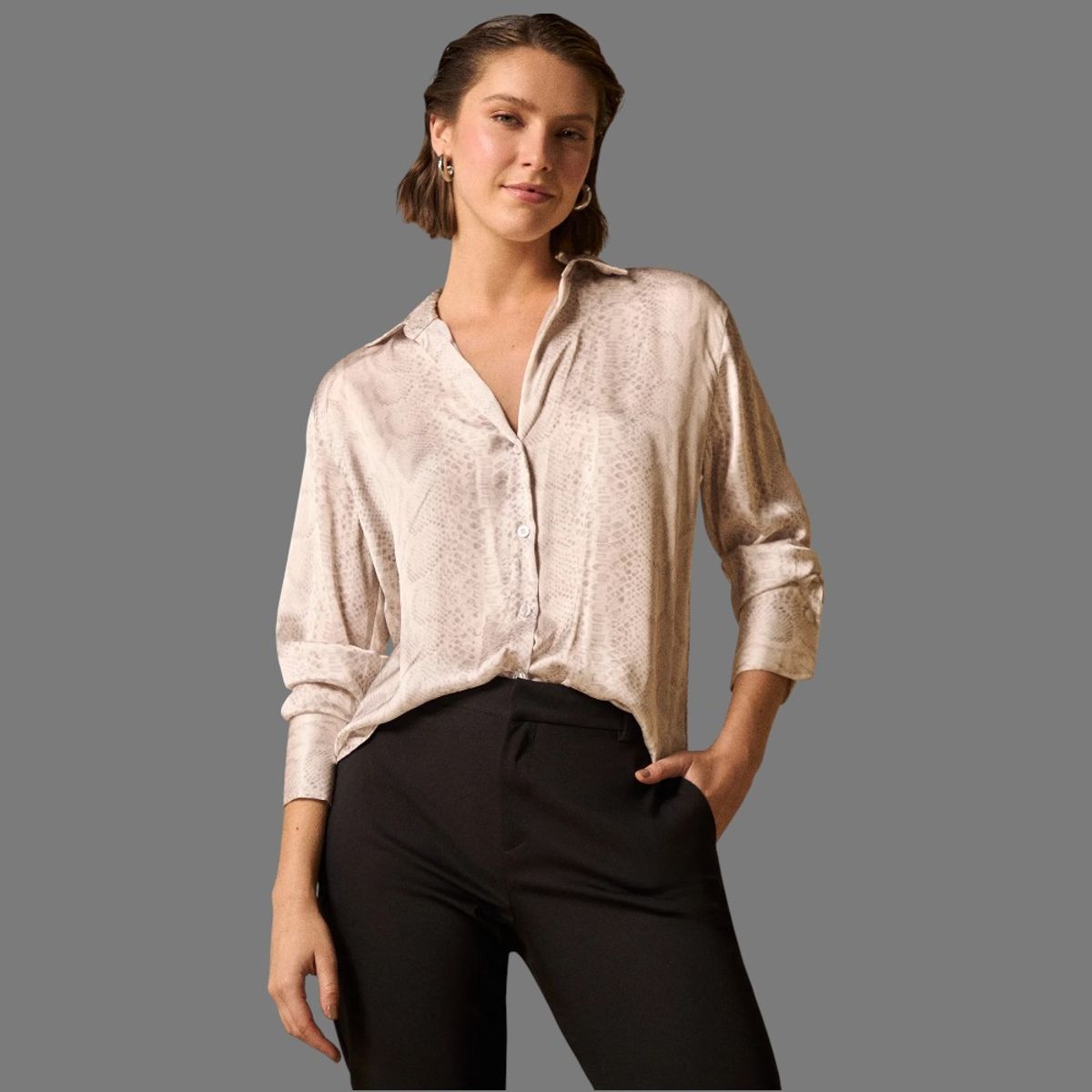 ESPRIT - Esprit Shorts para Dama Cintura Alta con Pliegues Fresco