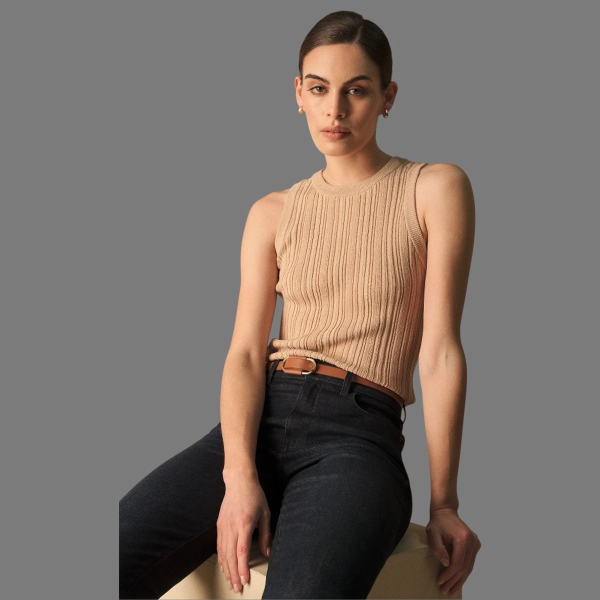 ESPRIT - Esprit Camiseta tipo Chaleco para Dama Versátil Blusa Mujer