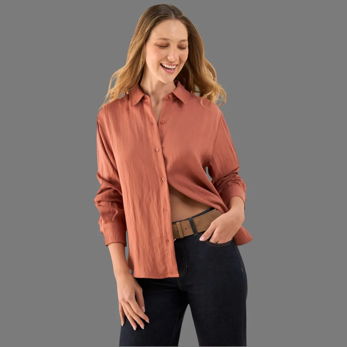 ESPRIT - Esprit Camisa para Dama Fresca Blusa Mujer para Diario