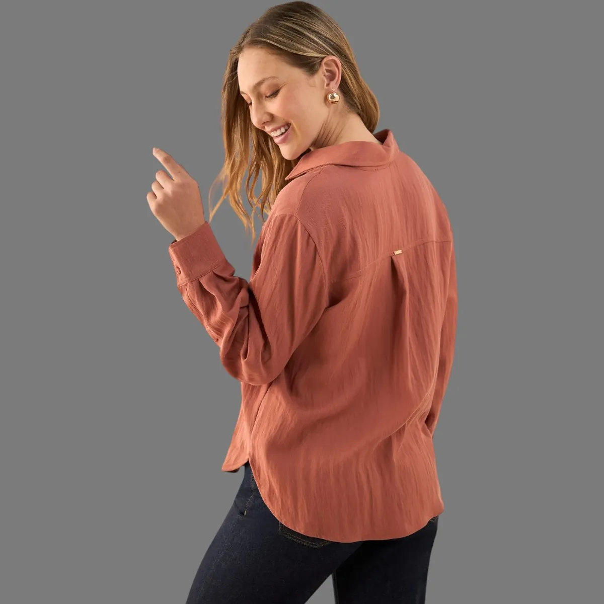 ESPRIT - Esprit Camisa para Dama Fresca Blusa Mujer para Diario