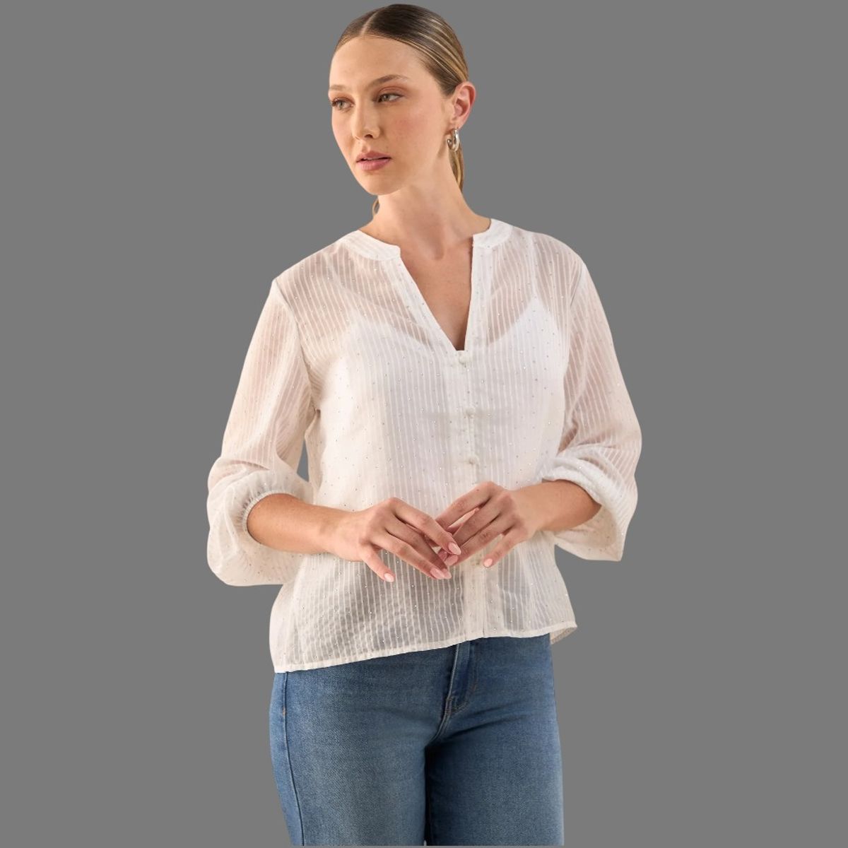 ESPRIT - Esprit Camiseta para Dama Blanca