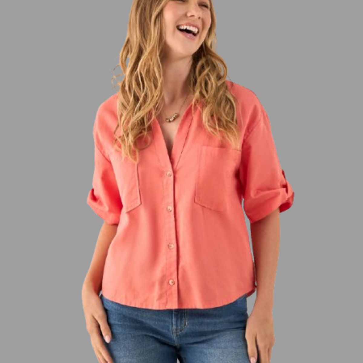 ESPRIT - Esprit Camisa Dama de Algodón  Blusa Mujer Cómoda y Fresca
