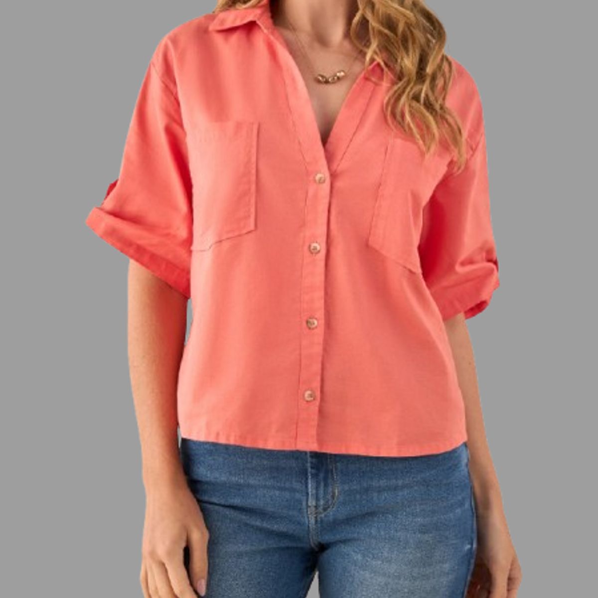 ESPRIT - Esprit Camisa Dama de Algodón  Blusa Mujer Cómoda y Fresca