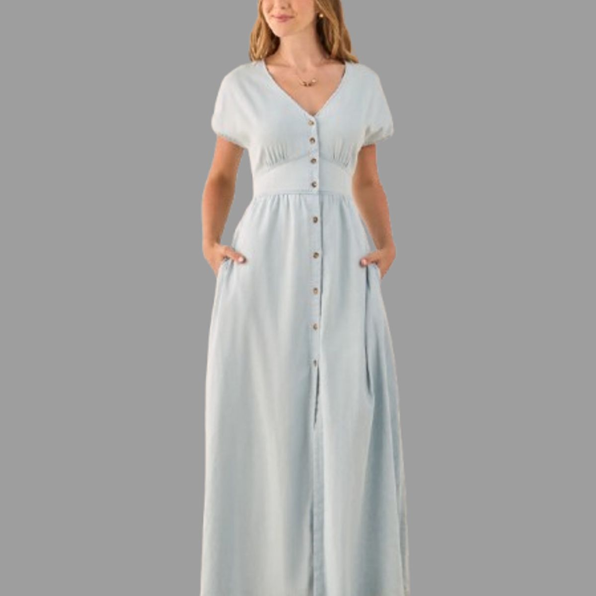 ESPRIT - Esprit Vestido Largo para Dama con Cinturón Ajustable Versátil y Formal