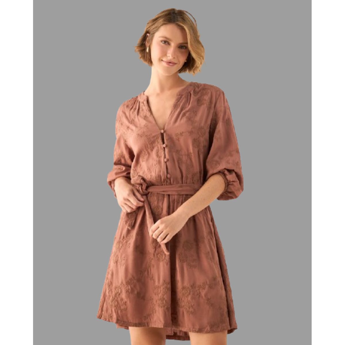 ESPRIT - Esprit Vestido Corto para Dama con Bordados Casual