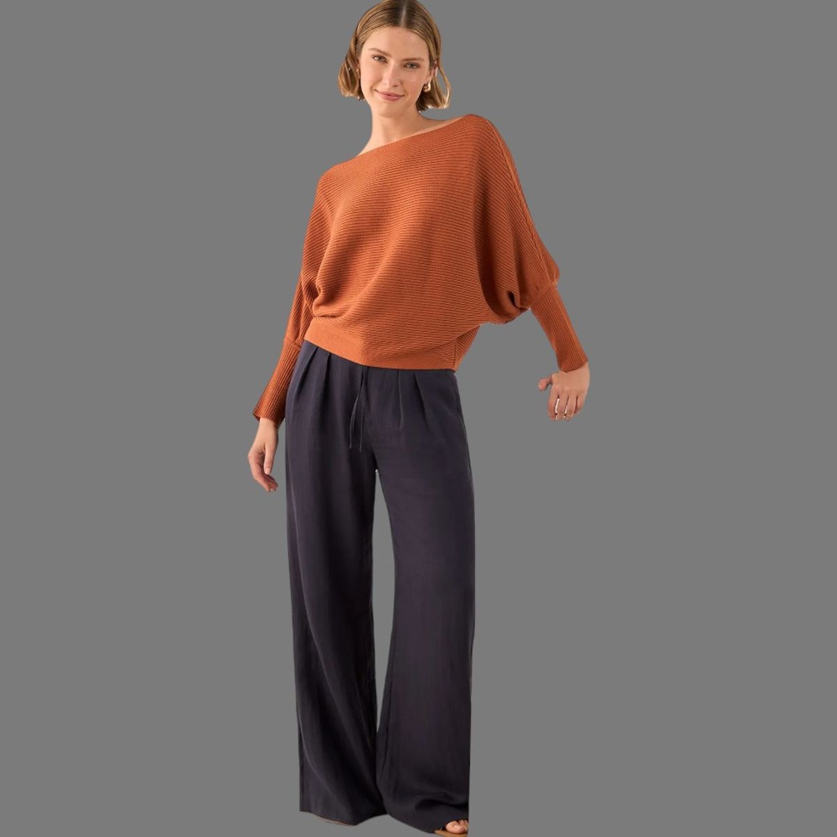 ESPRIT - Esprit Pantalón para Dama Wide Leg Ideal para la Oficina Formal