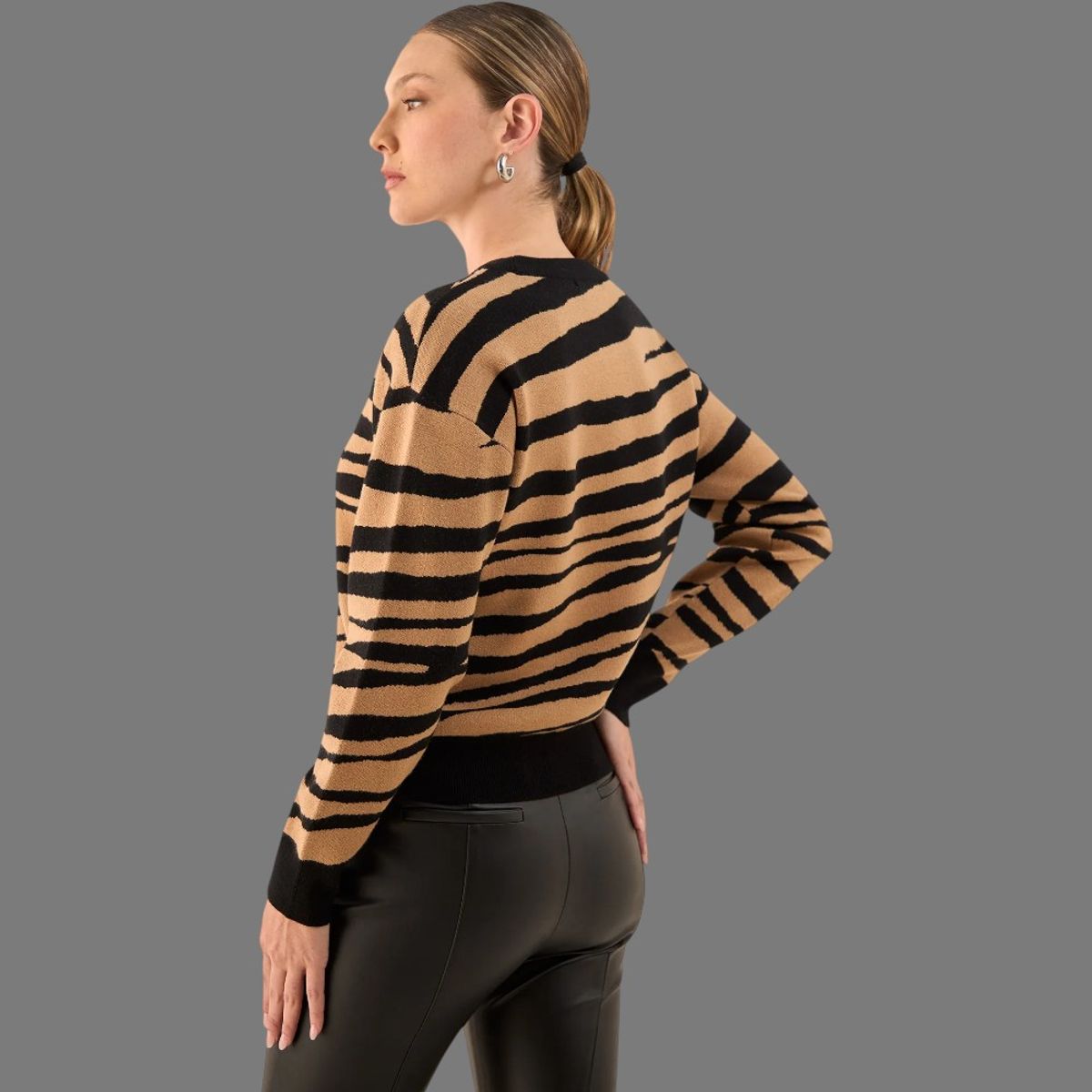 ESPRIT - Esprit Suéter Tejido para Dama Estampado Ideal para Diario Casual